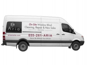 Aria On-Site Window Blind Cleaning Van