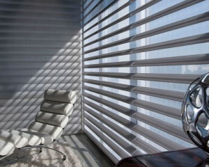 Hunter Douglas Pirouette Window shadings available through Aria On-Site
